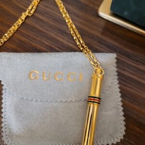 Authentic Gucci Sherry Line Atomizer Necklace with Box and Bag